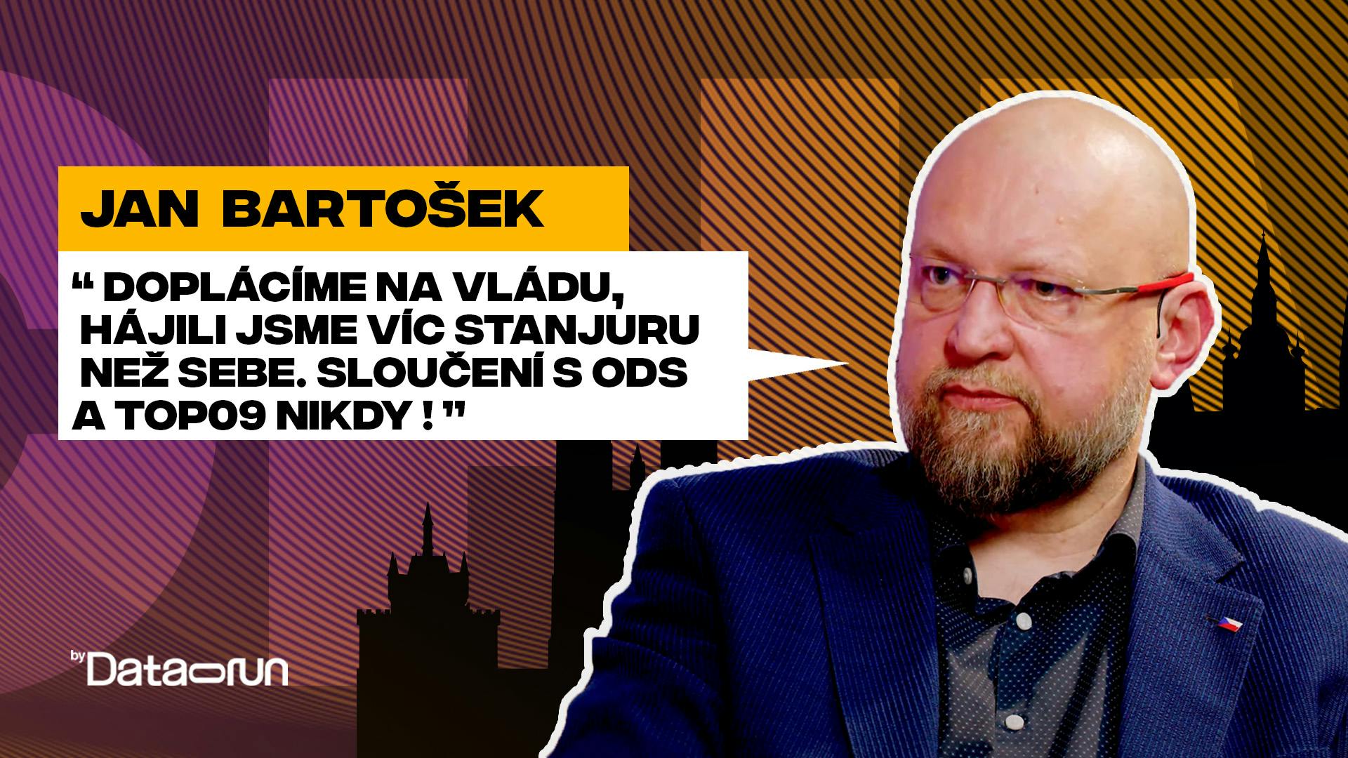 Preview of Bartošek: Doplácíme na vládu, hájili jsme víc Stanjuru než sebe. Sloučení s ODS a TOP09 nikdy!